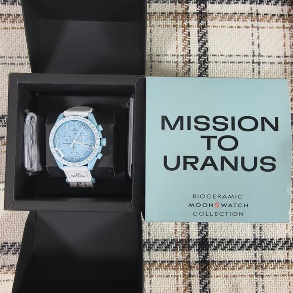 Swatch X Omega Bioceramic Moonswatch Mission To The Uranus Watch - Picture 4 of 5